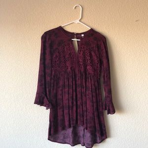 Boho peasant top